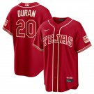 Texas Rangers #20 Ezequiel Durán Red 2026 City Connect Stadium Stitched Jersey Maroon
