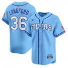 Texas Rangers #36 Wyatt Langford Blue 2026 City Connect Stadium Stitched Baseball Jersey