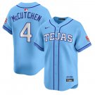 Texas Rangers #4 Andrew McCutchen Blue 2026 City Connect Stadium Stitched Baseball Jersey
