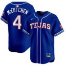 Texas Rangers #4 Andrew McCutchen Royal 2026 City Connect Stadium Stitched Baseball Jersey