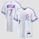 Kansas City Royals #7 Bobby Witt Jr. White 2026 City Connect Stadium Stitched Jersey