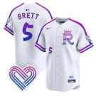 Kansas City Royals #5 George Brett White 2026 City Connect Stadium Stitched Jersey