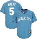 Kansas City Royals George Brett Blue Throwback Pullover Jersey