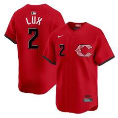 Cincinnati Reds #2 Gavin Lux Red 2026 City Connect Stadium Stitched Jersey