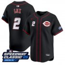 Gavin Lux Jersey #2 Cincinnati Reds Speedway Classic Limited Stitched Black