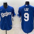 Men's Los Angeles Dodgers #9 Gavin Lux Blue Cool Base