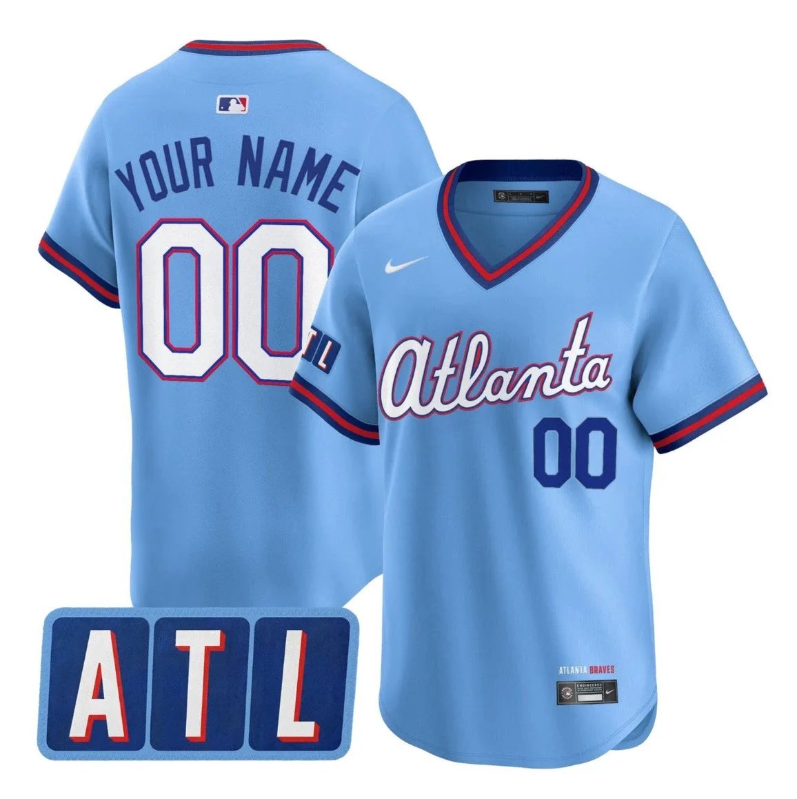 Custom ATL Jersey 2026 City Connect Vapor Premier Limited Stitched