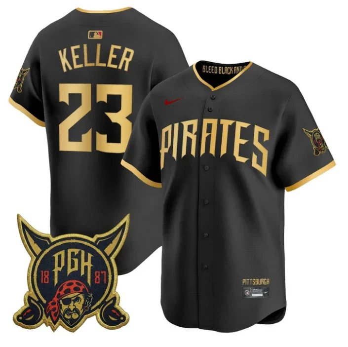 Pittsburgh Pirates #23 Mitch Keller Black 2026 City Connect Baseball Jersey