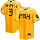 Pittsburgh Pirates #3 Nick Gonzales Gold City Connect Jersey