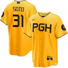 Pittsburgh Pirates #31 Gregory Soto Gold City Connect Jersey