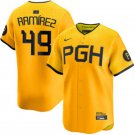 Pittsburgh Pirates #49 Yohan Ramirez Gold City Connect Jersey
