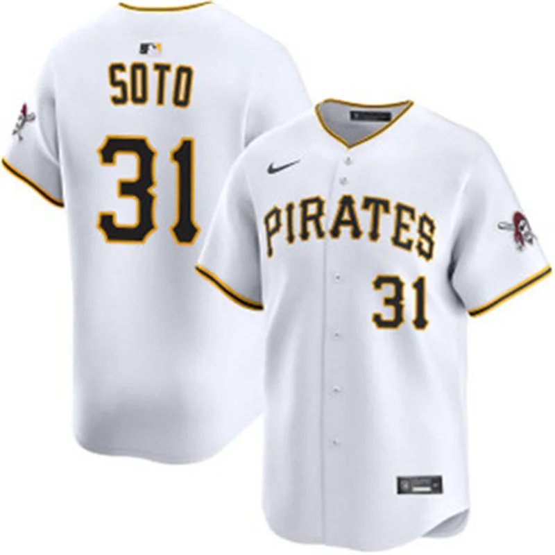 Pittsburgh Pirates #31 Gregory Soto Nike White Home Limited Jersey