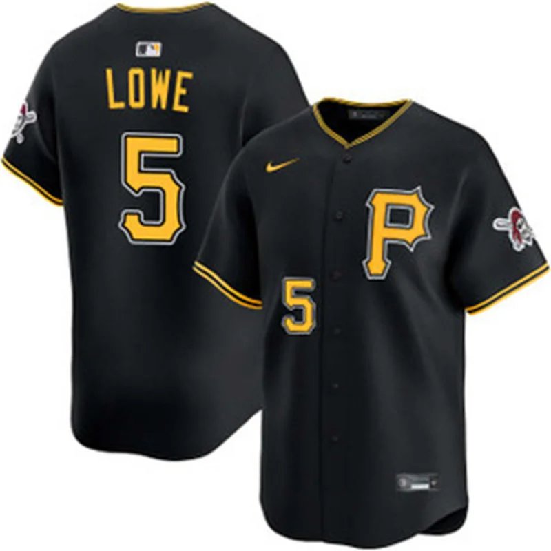 Pittsburgh Pirates #5 Brandon Lowe Nike Black Alternate Limited Jersey
