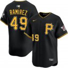 Pittsburgh Pirates #49 Yohan Ramirez Nike Black Alternate Limited Jersey
