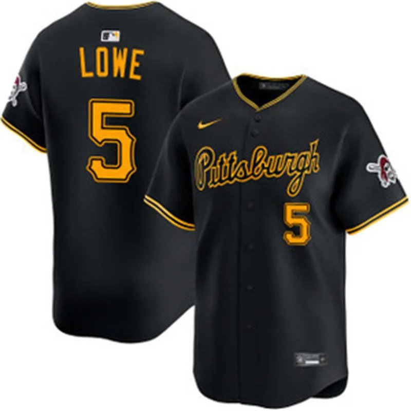 Pittsburgh Pirates #5 Brandon Lowe Nike Black Alternate 2nd Pittsburgh Limited Jersey