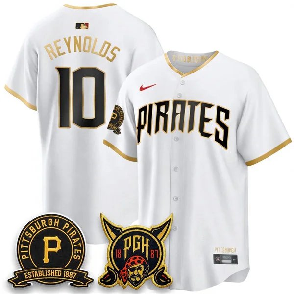 Pittsburgh Pirates #10 Bryan Reynolds White City Connect 2.0 Replics Jersey