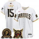 Pittsburgh Pirates #15 Oneil Cruz White City Connect 2.0 Replics Jersey