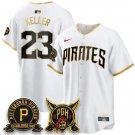 Pittsburgh Pirates #23 Mitch Keller White City Connect 2.0 Replics Jersey