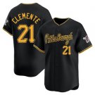 PIT #21 Roberto Clemente Black Alternate 2nd Pittsburgh Limited Jersey