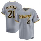 Pittsburgh Pirates #21 Roberto Clemente Gray Alternate 2nd Pittsburgh Limited Jersey