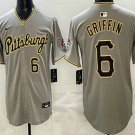 Men's Pittsburgh Pirates #6 Konnor Griffin Grey Limited Jersey