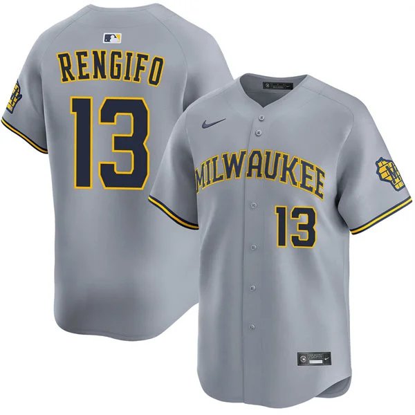 Mens MIL #13 Luis Rengifo Gray Road Limited Jersey