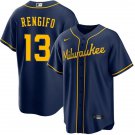 Milwaukee Brewers #13 Luis Rengifo Nike Navy Alternate Limited Jersey