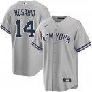 New York Yankees #14 Amed Rosario Nike Gray With Name Limited Jersey