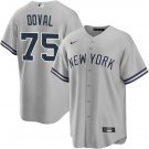 New York Yankees #75 Camilo Doval Gray With Name Limited Jersey