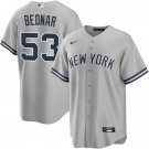 New York Yankees #53 David Bednar Gray With Name Limited Jersey