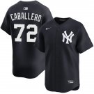 New York Yankees #72 Jose Caballero Nike Navy NY Alternate With Name Limited Jersey