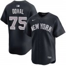 New York Yankees #75 Camilo Doval Nike Navy Alternate 2nd with Name New York Limited Jersey