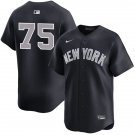 New York Yankees #75 Camilo Doval Nike Navy Grey Alternate 2nd New York Limited Jersey