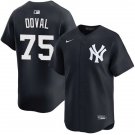 New York Yankees #75 Camilo Doval Nike Navy NY Alternate With Name Limited Jersey