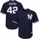 Men's New York Yankees #42 Mariano Rivera Navy Stitched Nike Cool Base Jersey