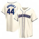Seattle Mariners #44 Julio Rodríguez Cream Cool Baseball Stitched Jersey