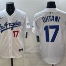 Dodgers #17 Shohei Ohtani White Alternate Stadium Stitched Baseball Jersey