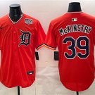 Tigers #39 Zach McKinstry Orange 2026 Alternate USA 250' Patch Vapor Premier Jersey