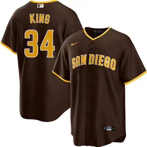 San Diego Padres #34 Michael King Brown Away Jersey