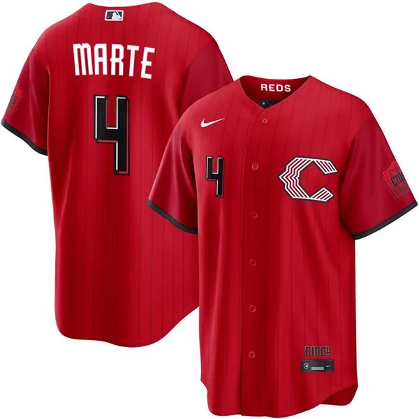 Cincinnati Reds #4 Noelvi Marte 2026 City Connect Stitched Jersey Red
