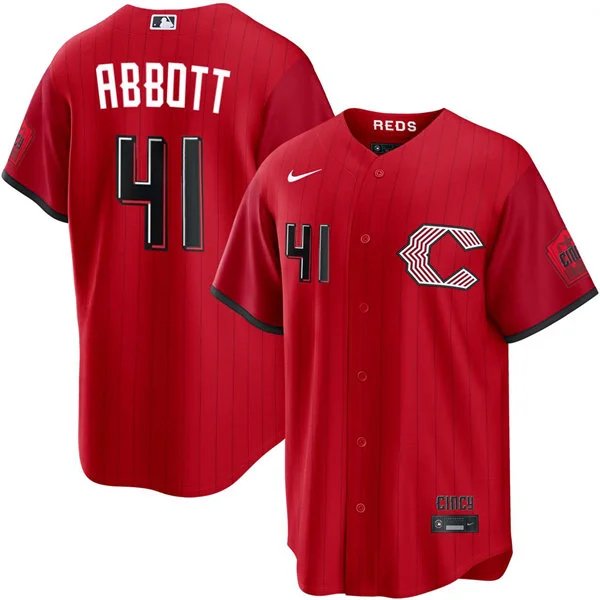 Cincinnati Reds #41 Andrew Abbott 2026 City Connect Stitched Jersey Red