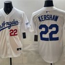 Men's Los Angeles Dodgers #22 Clayton Kershaw White Alternate Stadium Stitched Jersey