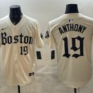 Men's Boston Red Sox #19 Roman Anthony Cream Gothic Vapor Limited Jersey