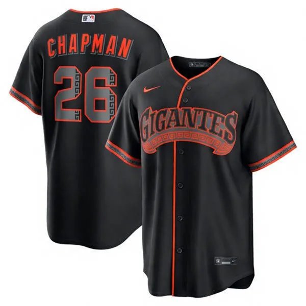 San Francisco Giants #26 Matt Chapman Black 2026 Stitched City Baseball Jersey