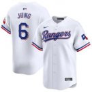 Texas Rangers #6 Josh Jung Cool Stitched Baseball Jersey White