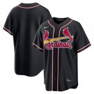 Men's St. Louis Cardinals Blank Black Out Stitched Baseball Jersey