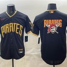 Men's Pittsburgh Pirates Team Big Logo Black 2026 City Connect Stadium Stitched Jersey