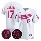 Dodgers #17 Shohei Ohtani White 2026 Mother’s Day Vapor Premier Limited Stitched Baseball Jersey