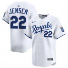 Mens Kansas City Royals #22 Carter Jensen Nike Home White Limited Jersey
