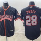 Men's San Francisco Giants #28 Buster Posey Black 2026 Alternate Stadium Jersey